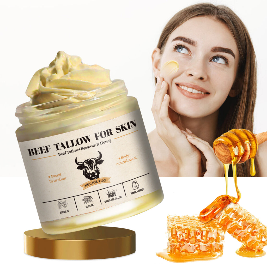 Golden Beef Tallow – Luxurious Cream with Bee Wax & Honey